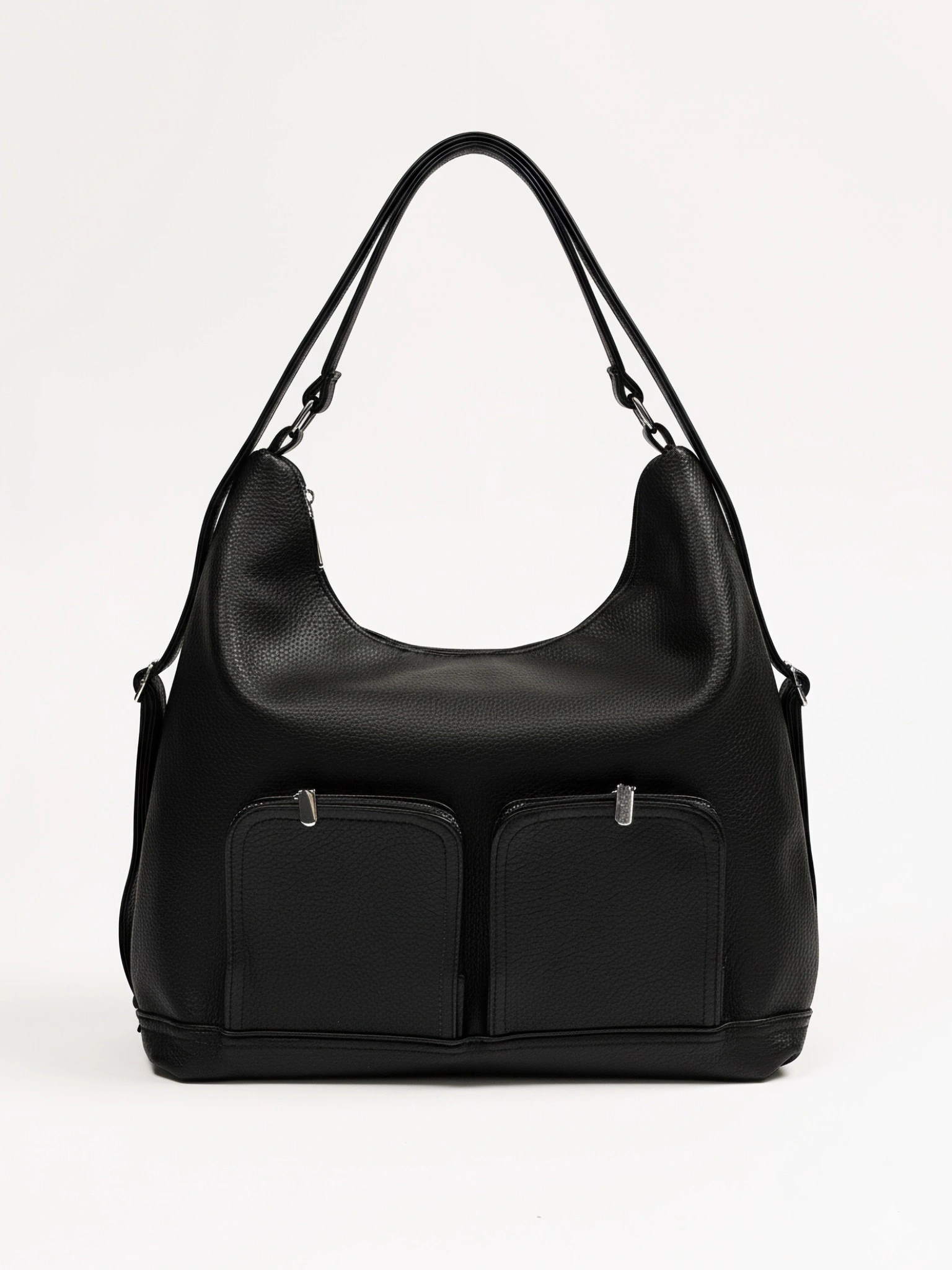 Сумка-шоппер  с регулируемыми ручками и накладными карманами в ассортименте